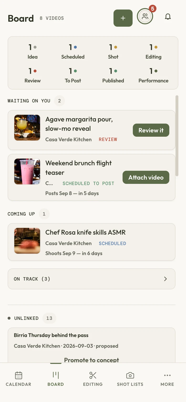 You approve in one tap.